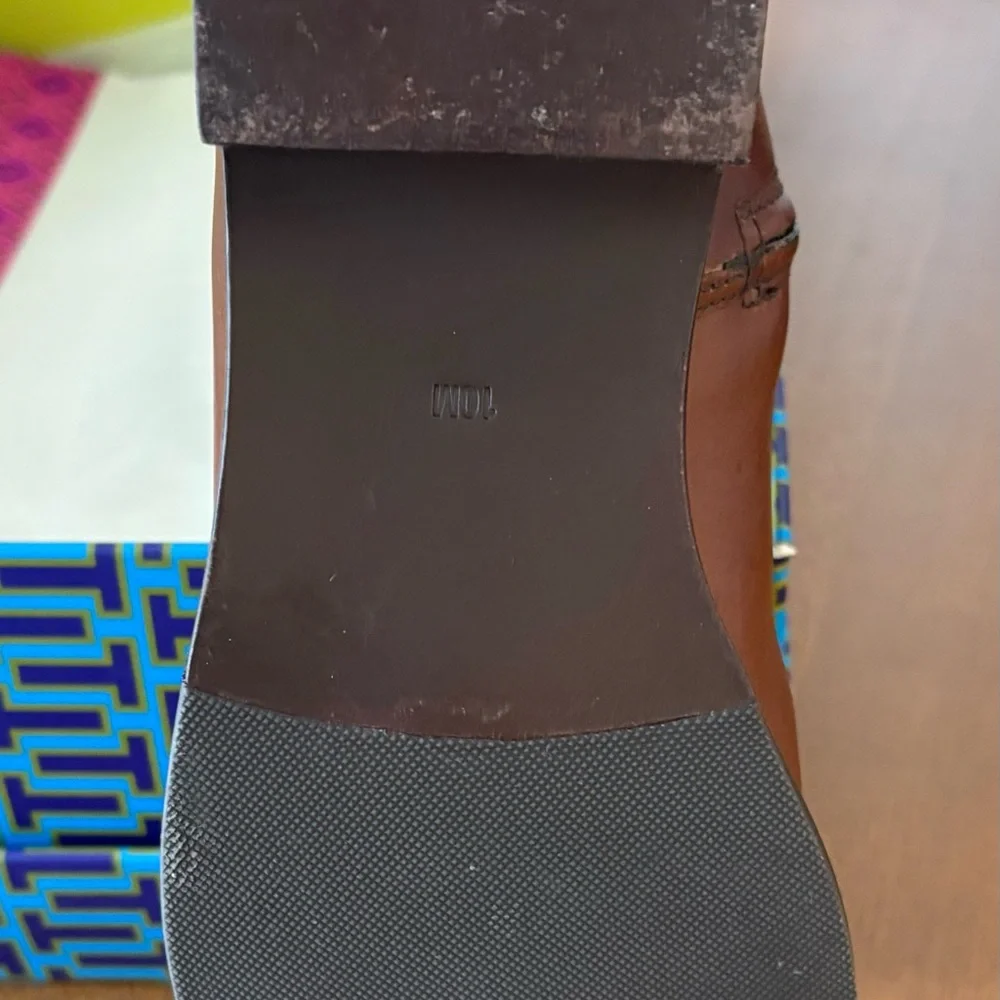 Tory Burch Brown Leather Riding Boots size 10 🎁EUC